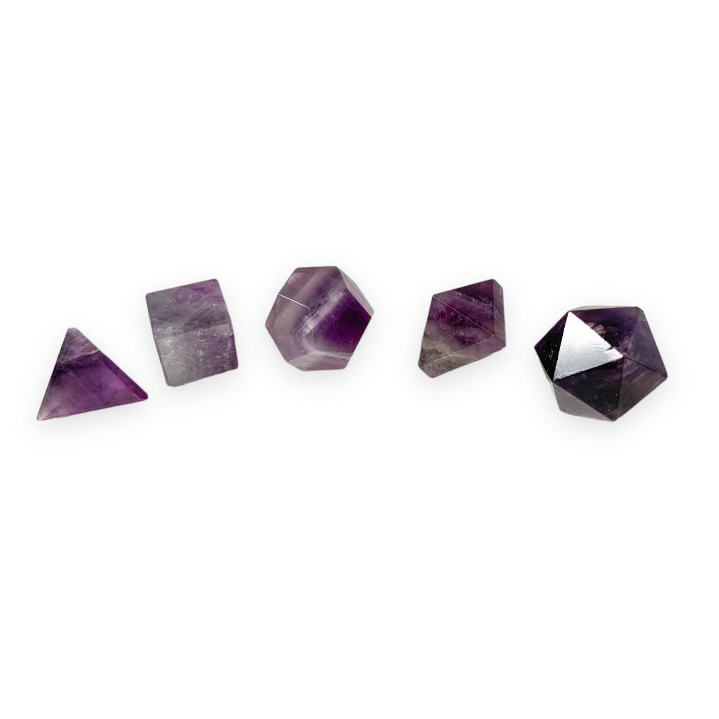 Amethyst Platonic Solids | Geometric Solids