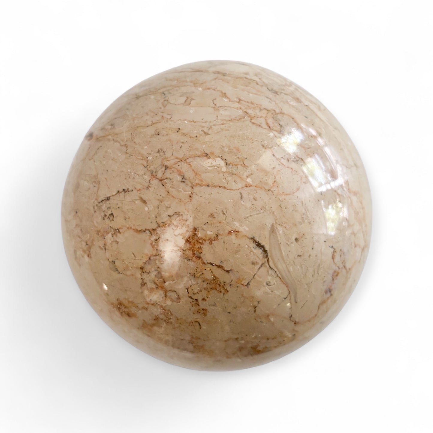 Beige Large Marble Sphere