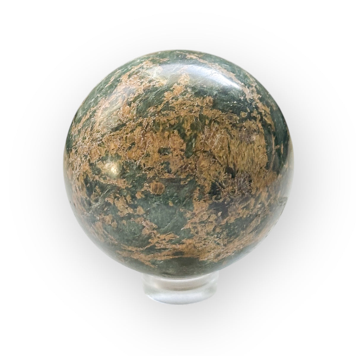 Blue Apatite Sphere 1.7" with Stand – Crystal for Clarity & Motivation