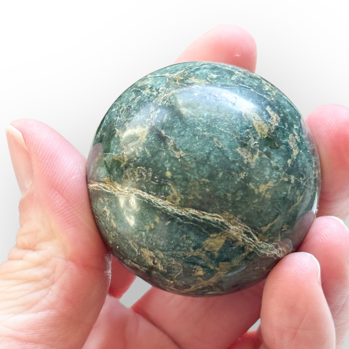 Blue Apatite Sphere 1.7" with Stand – Crystal for Clarity & Motivation