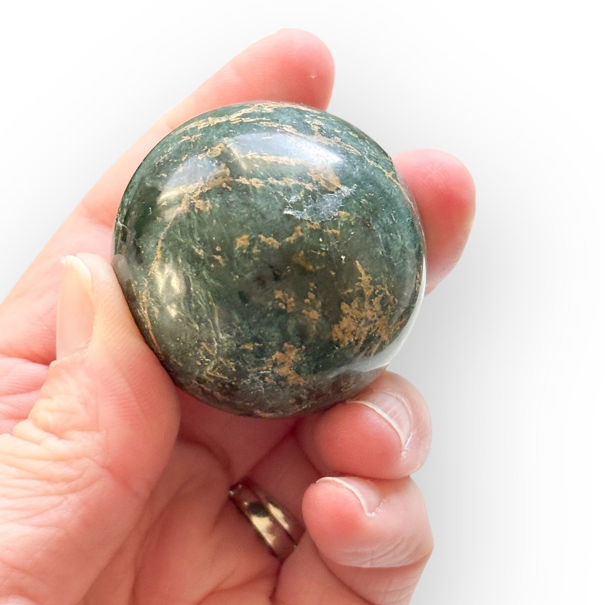 Blue Apatite Sphere 1.7" with Stand – Crystal for Clarity & Motivation