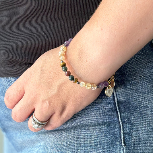 Aries Zodiac Charm Bracelet