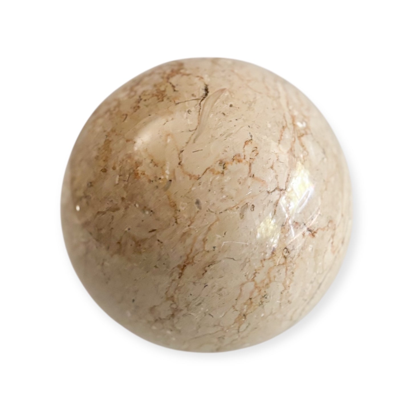 Beige Large Marble Sphere