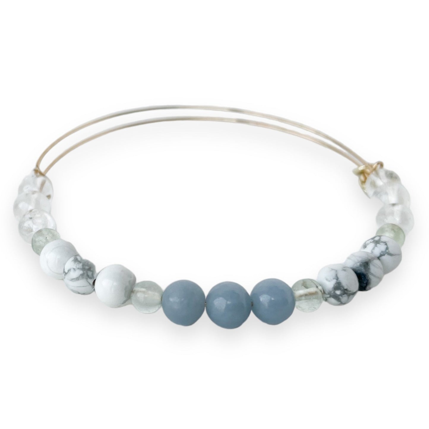 Angelite Crystal Bracelet | Expandable Bracelet
