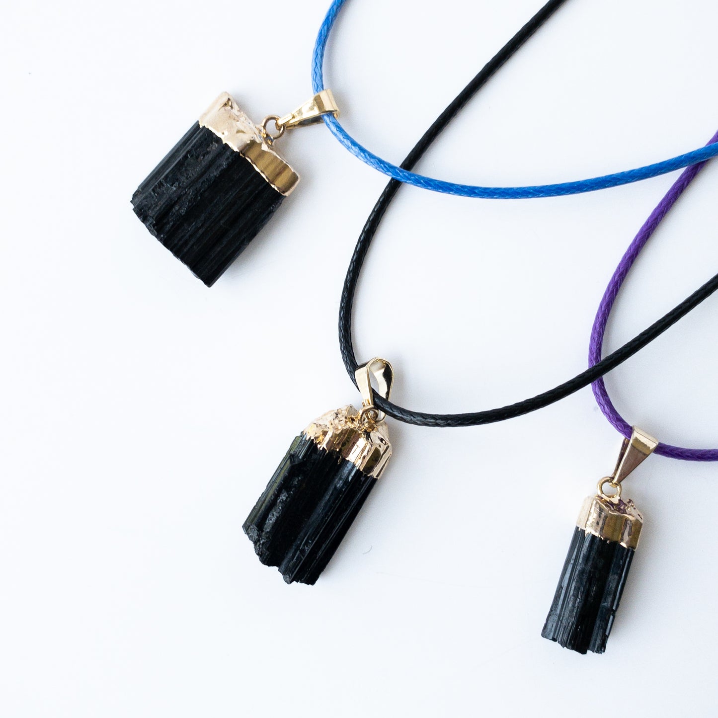 Tourmaline Waxed Rope Necklace