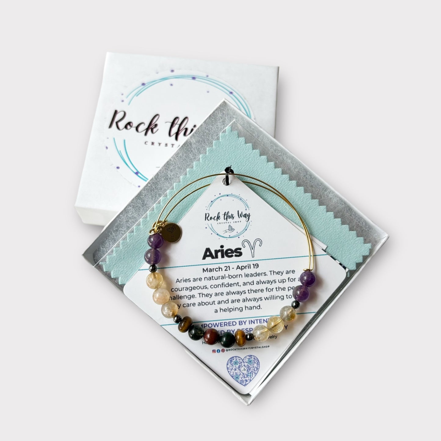 Aries Zodiac Charm Bracelet