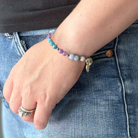 Aquarius Zodiac Charm Bracelet