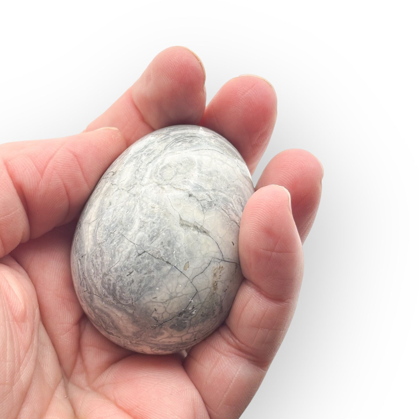Rhyolite Egg (Small) – Natural Polished Crystal for Emotional Balance & Personal Growth