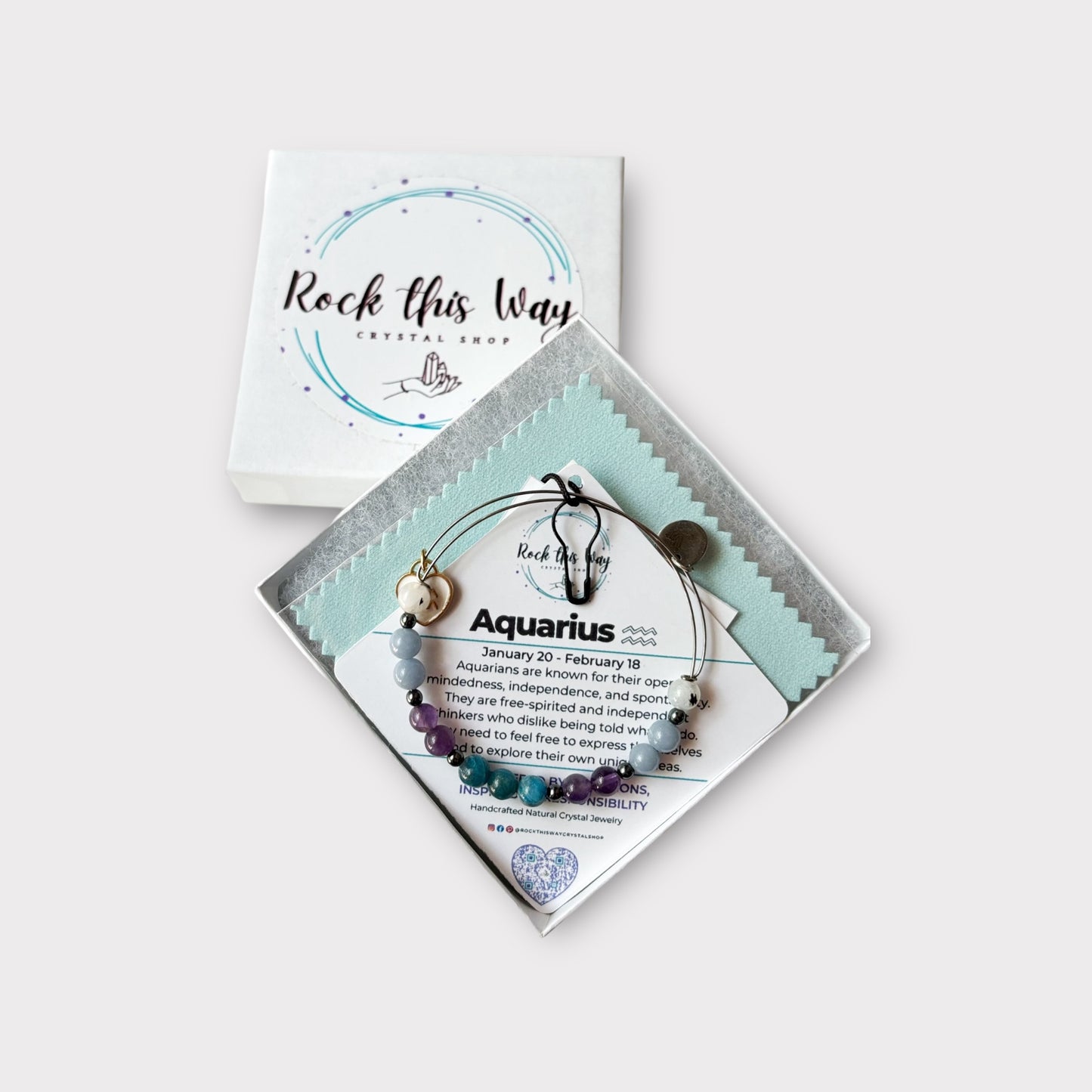 Aquarius Zodiac Charm Bracelet