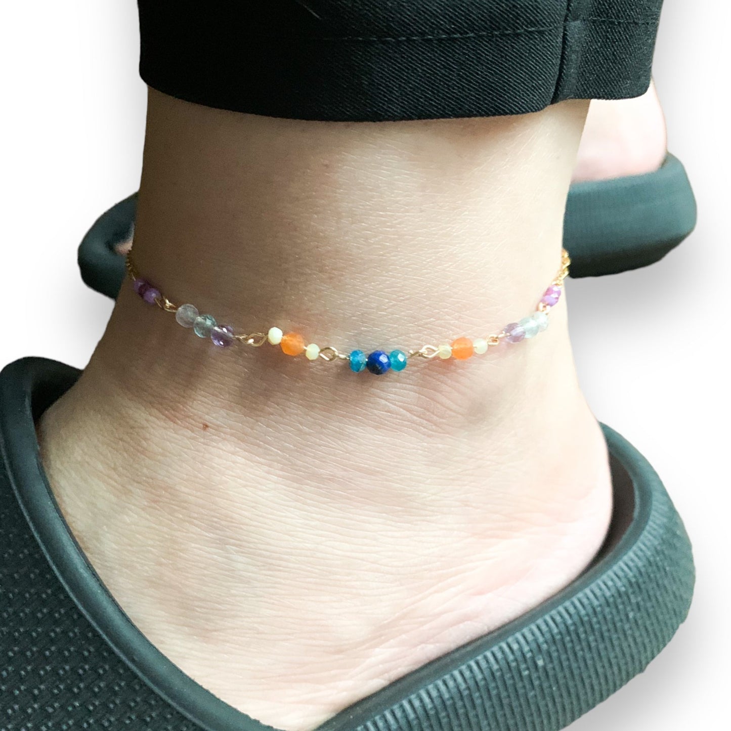 Joy Natural Crystal Anklet
