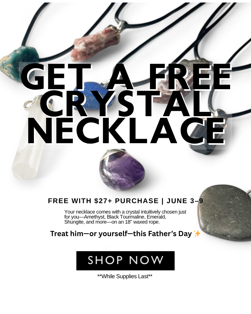 Crystal Waxed Rope Necklace