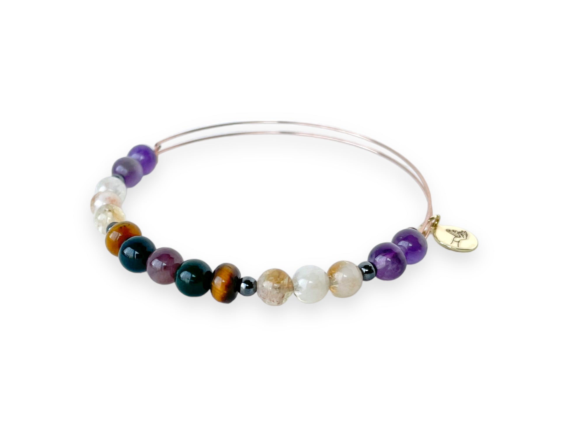 Wearing the Aries Bracelet as a stylish symbol of bravery.