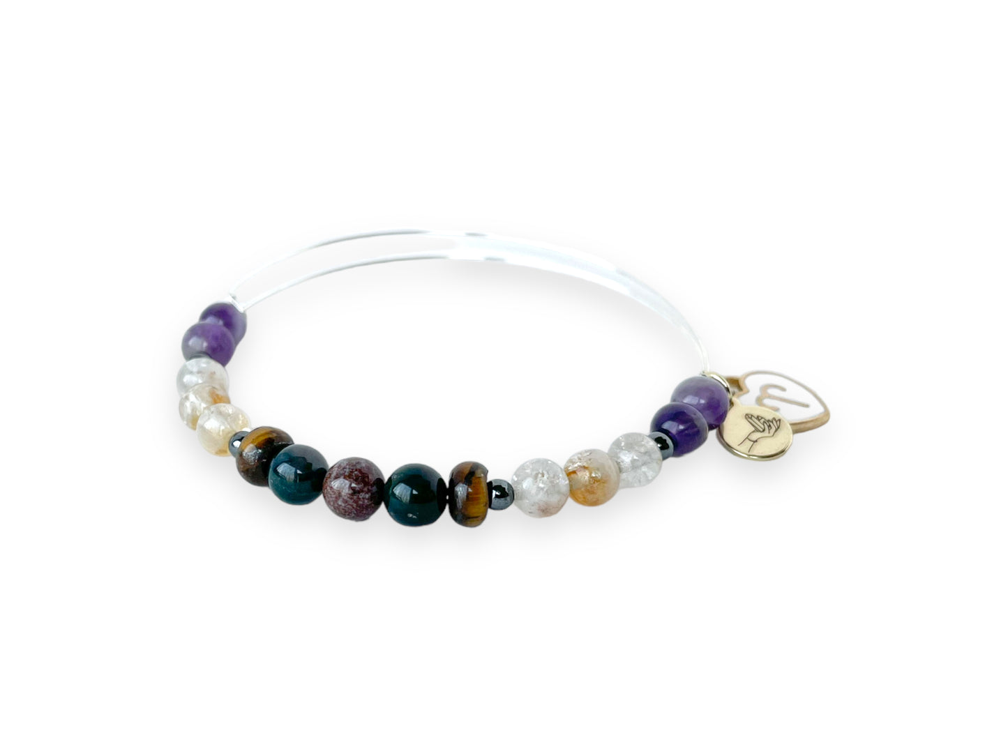 Close-up of Aries Bracelet showcasing the bold crystals