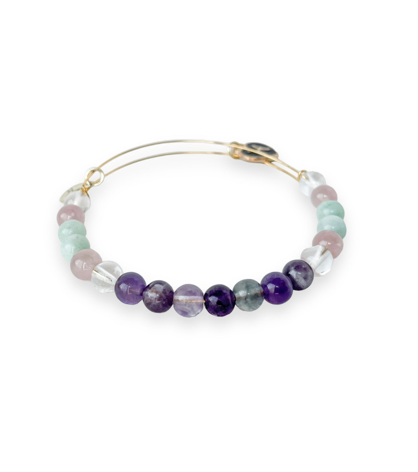 Pisces Bracelet with Clear Quartz for clarity and healing.