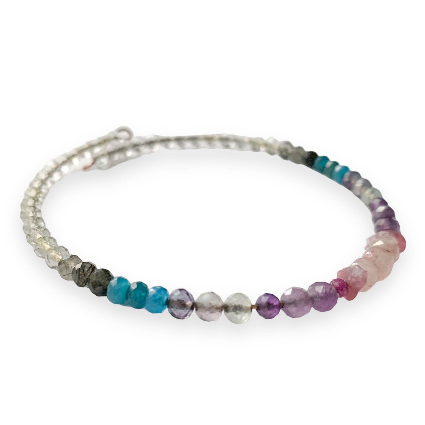 Serenity Bracelet | Natural Crystal Wrap Bracelet | Gift | Apatite Bracelet