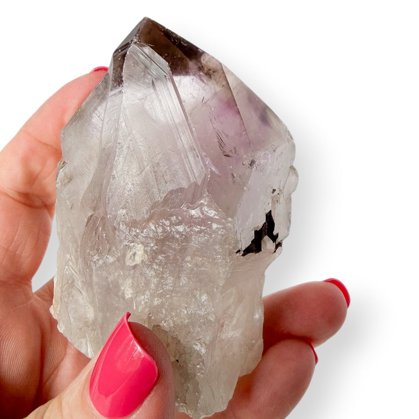 Medium Amethyst Point in Hand for Detail