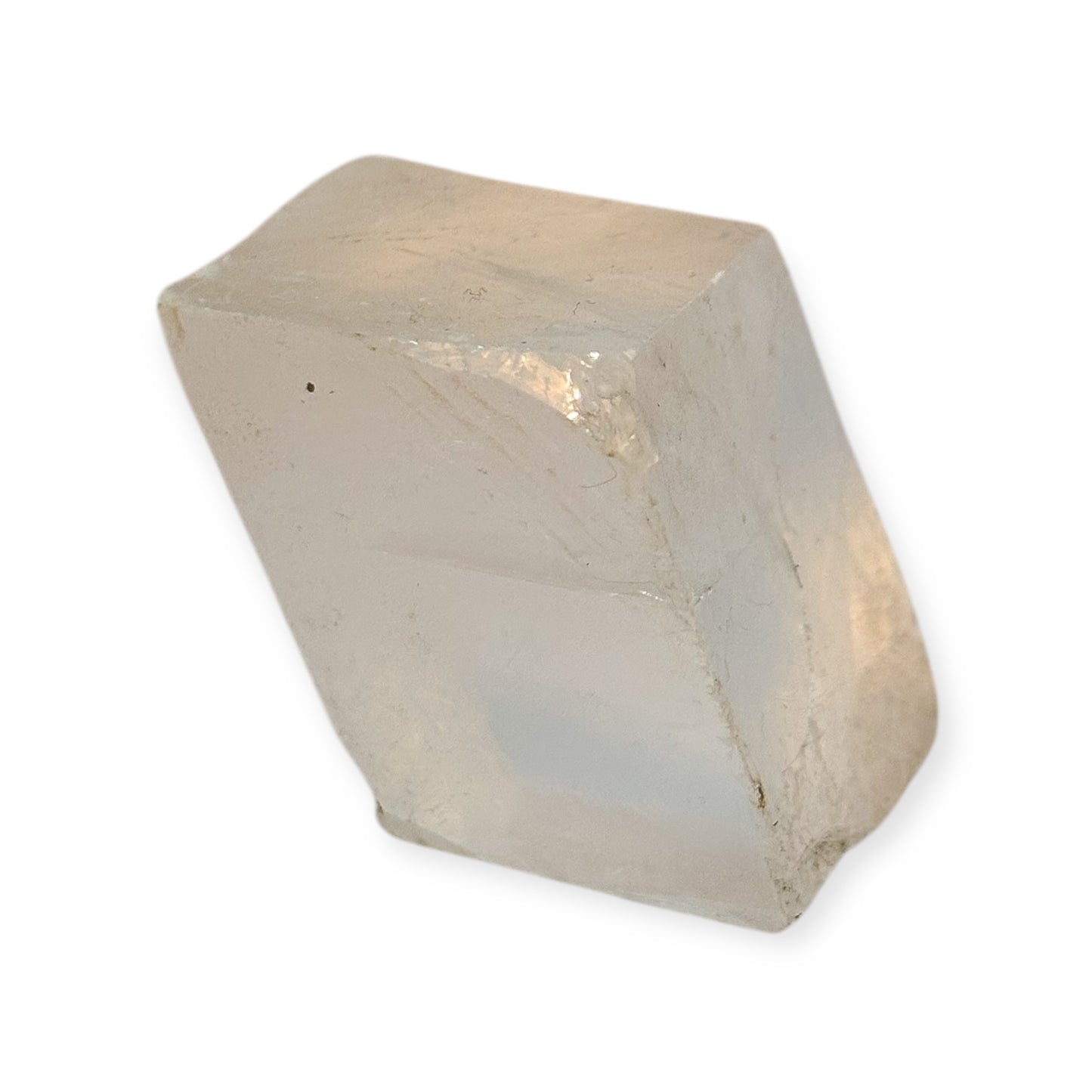 Icelandic Spar styled with clean, white background
