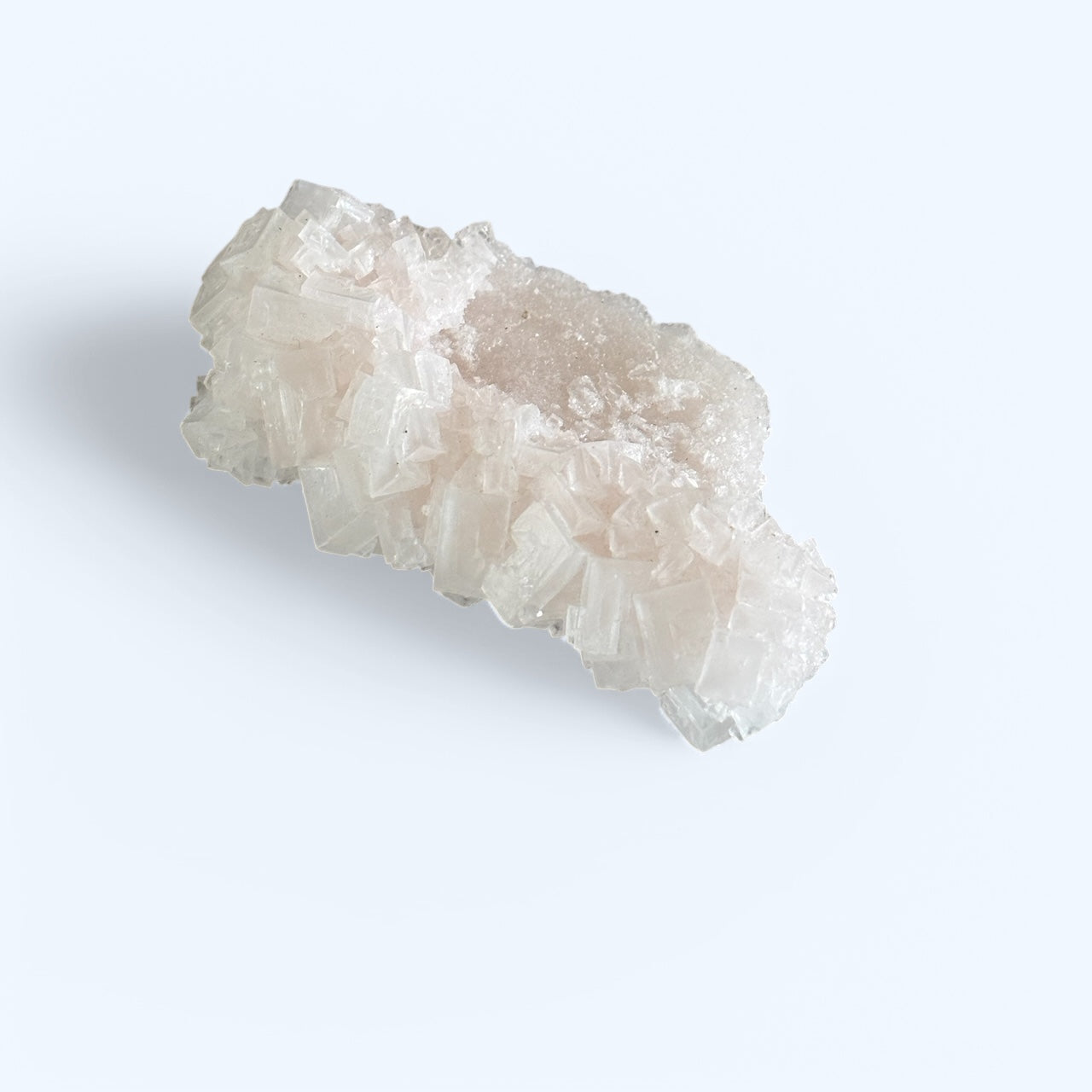 Close-Up of Pink Halite’s Unique Texture and Color