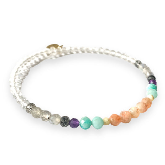 Inspiration Natural Crystal Wrap Bracelet