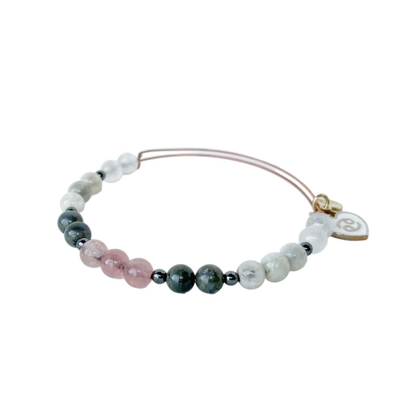 Cancer Zodiac Crystal Charm Bracelet