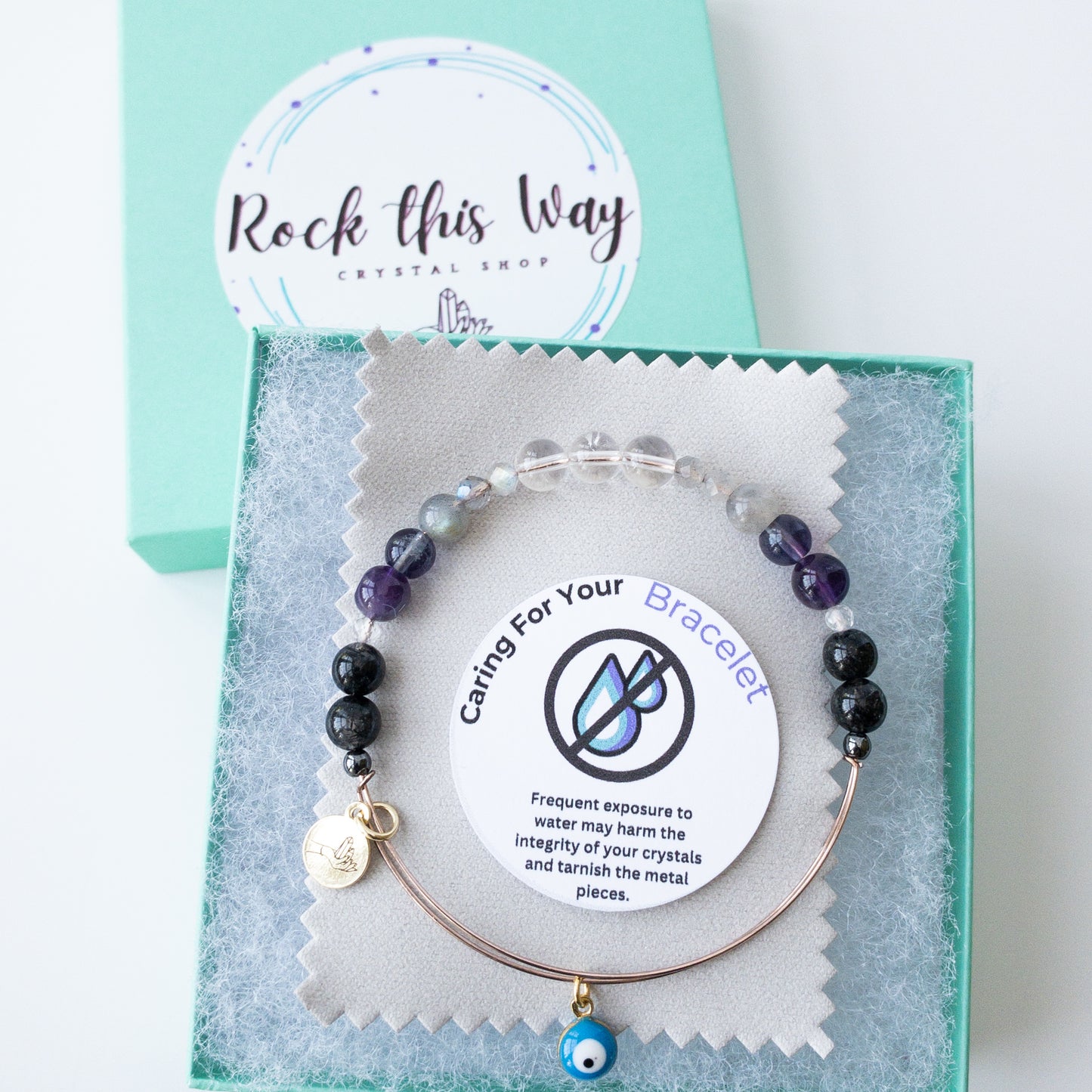 Protection Crystal Charm Bracelet