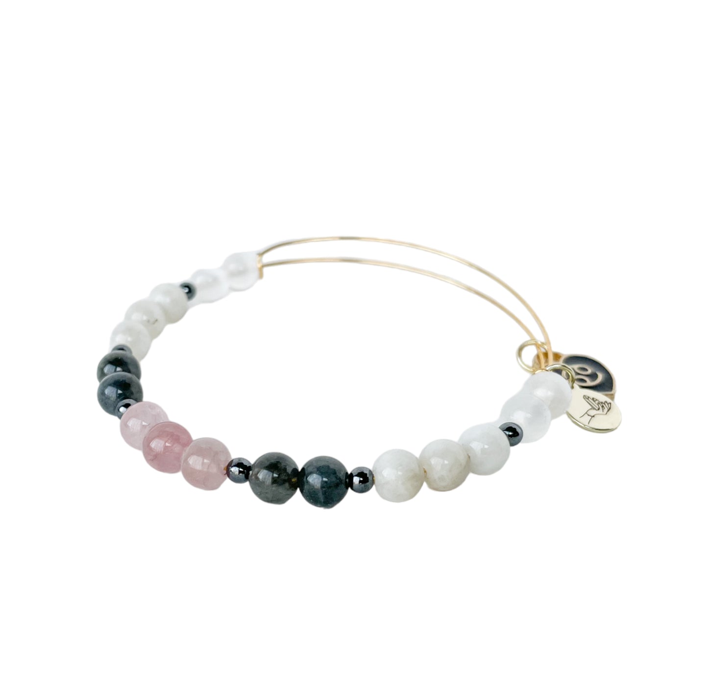 Cancer Bracelet in natural light, emphasizing its soothing colors.