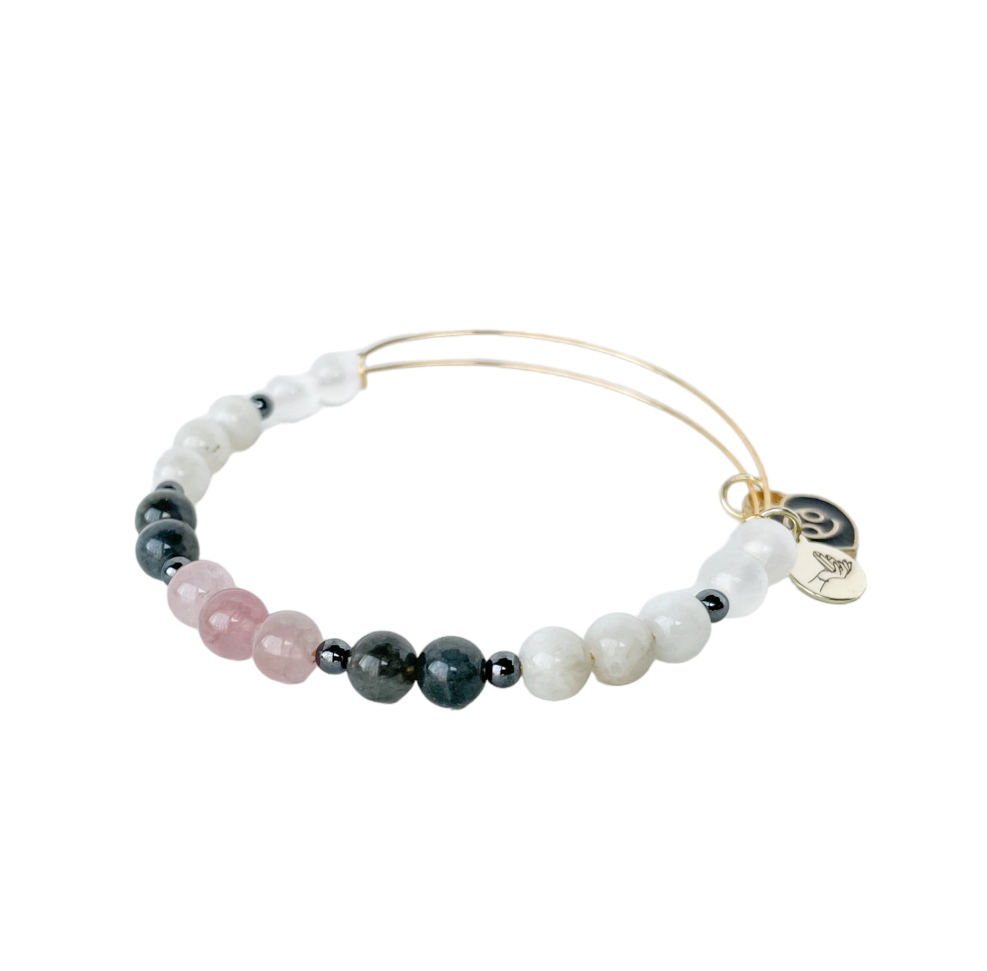 Cancer Bracelet in natural light, emphasizing its soothing colors.