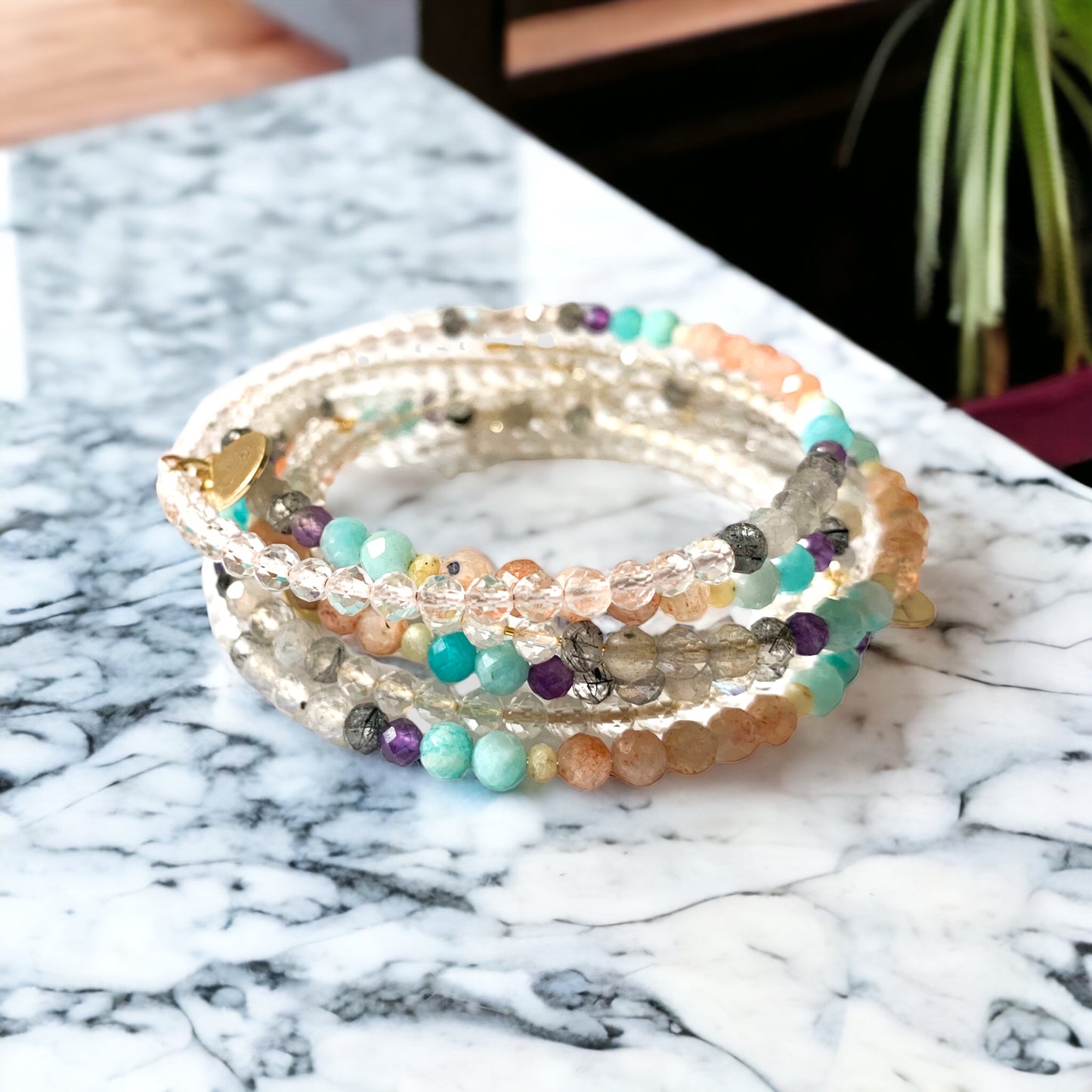 Inspiration Natural Crystal Wrap Bracelet