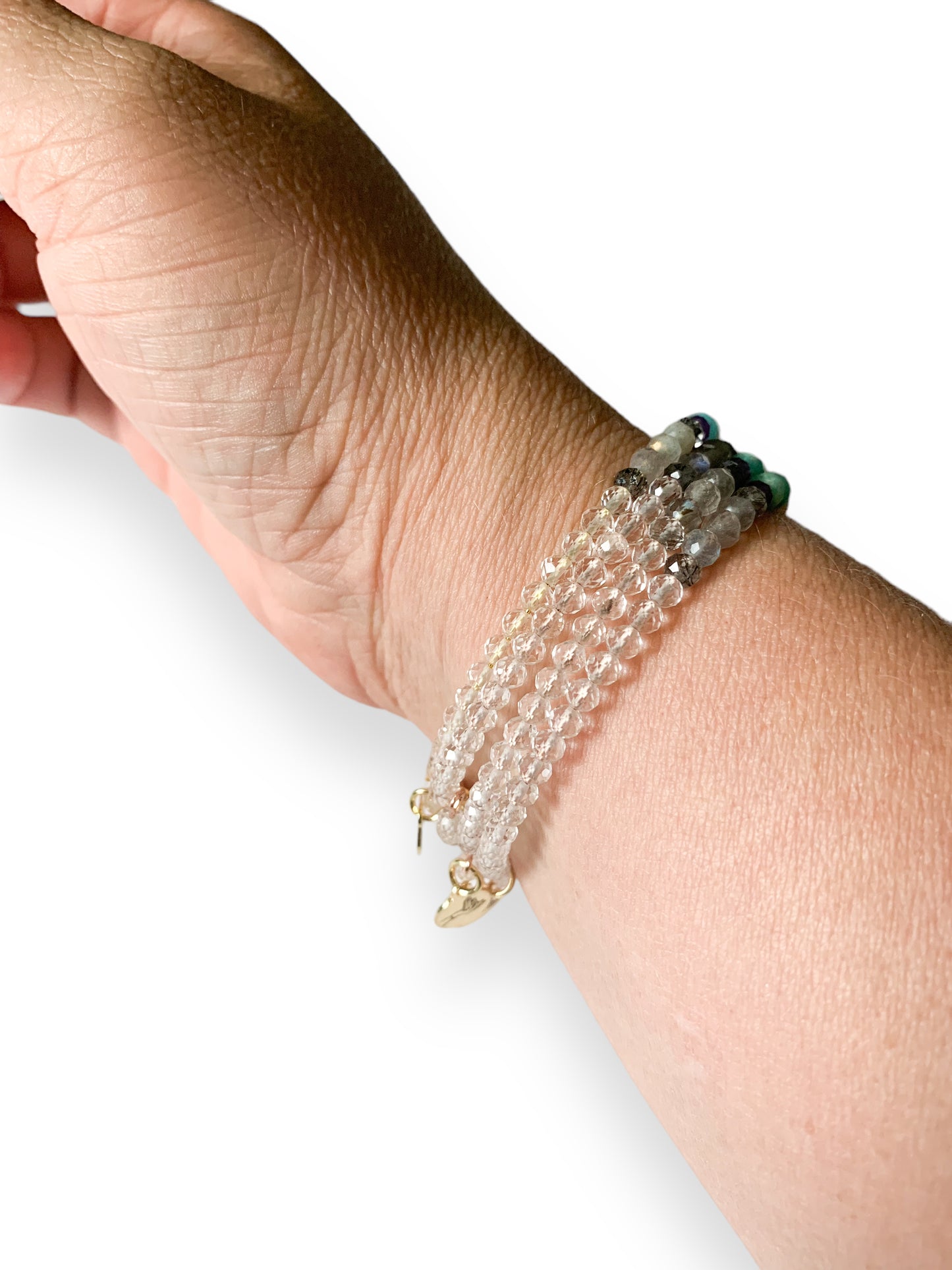 Inspiration Natural Crystal Wrap Bracelet
