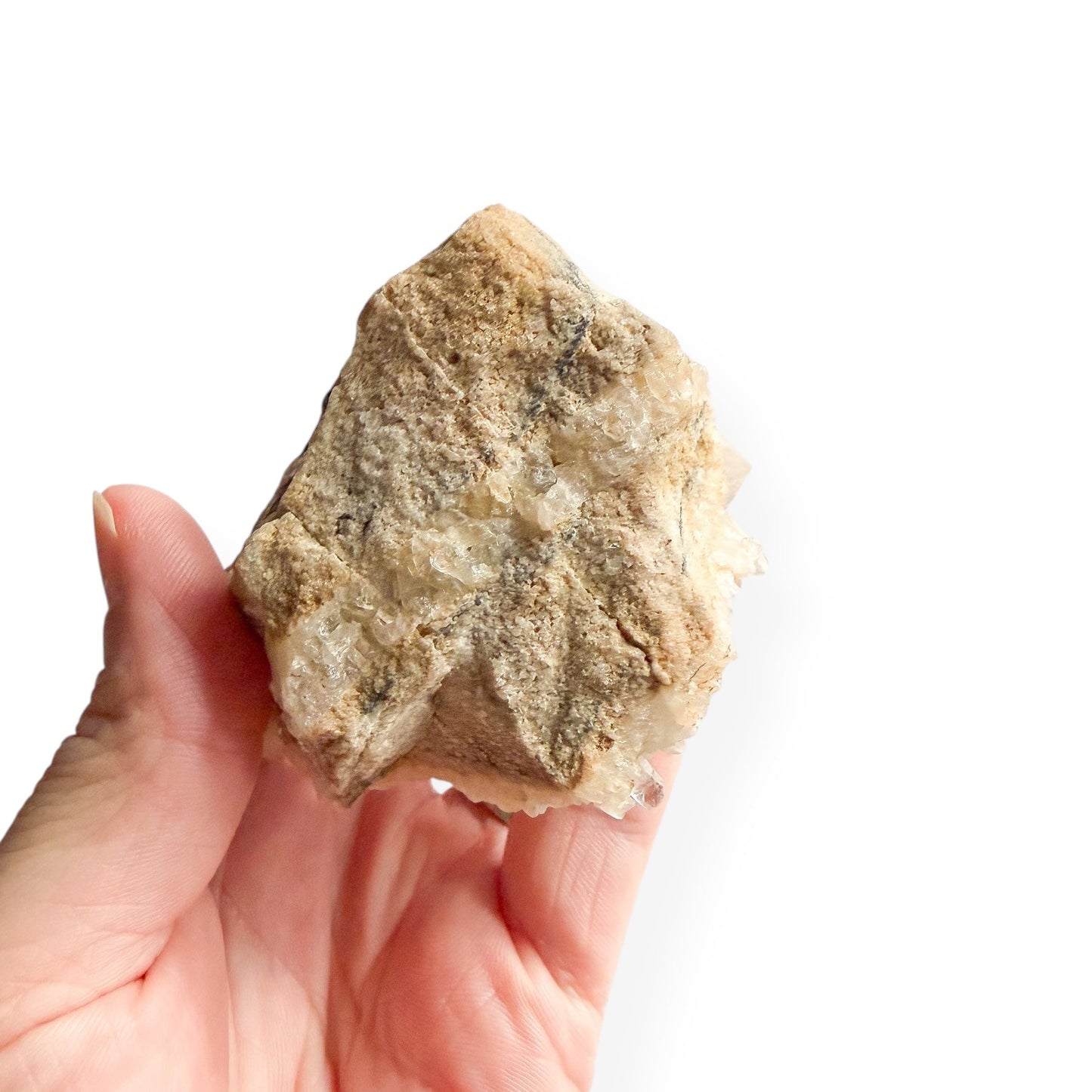 Bottom view medium Clear Quartz cluster