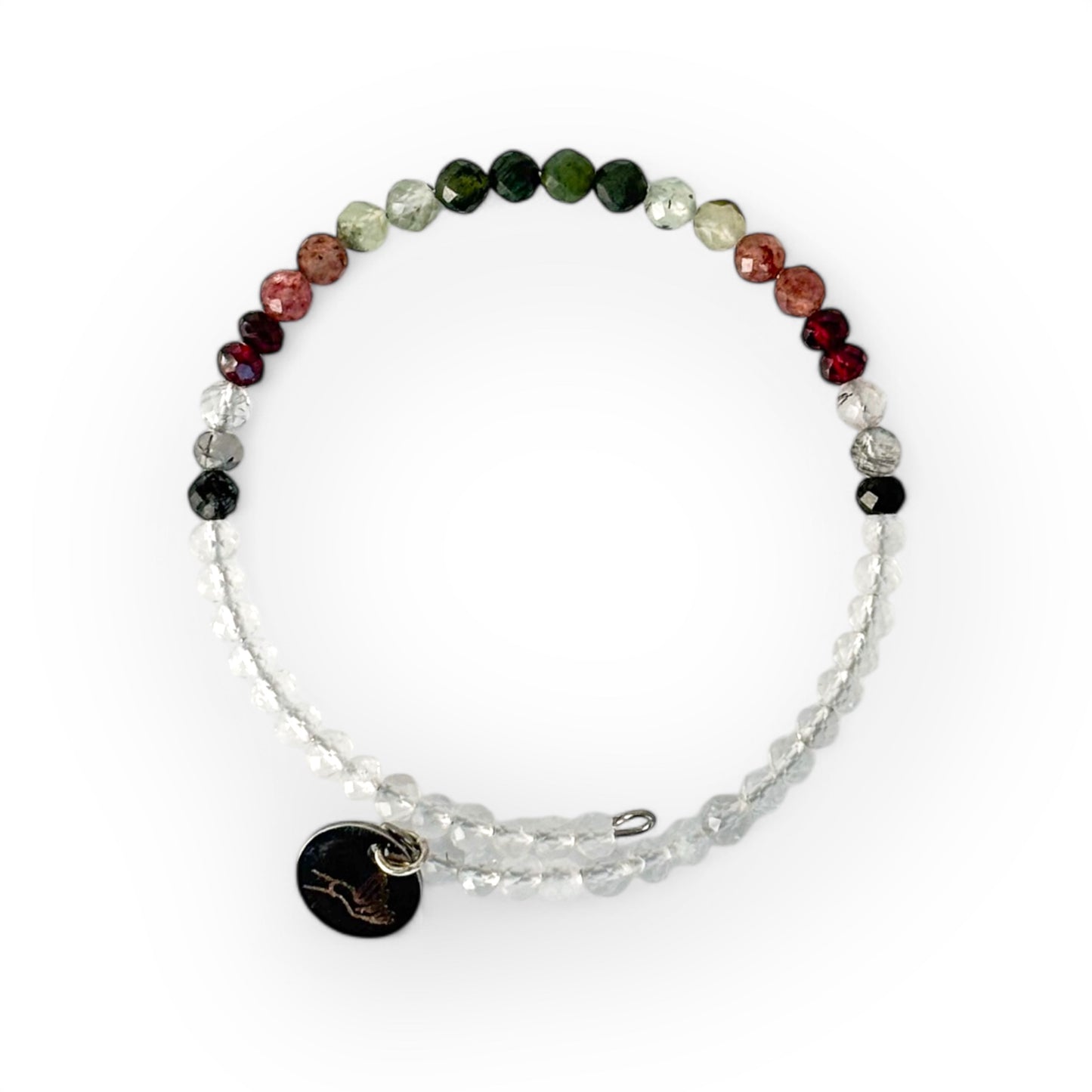 Tenacious Wrap Bracelet made with natural crystals for strength, perseverance, and determination.