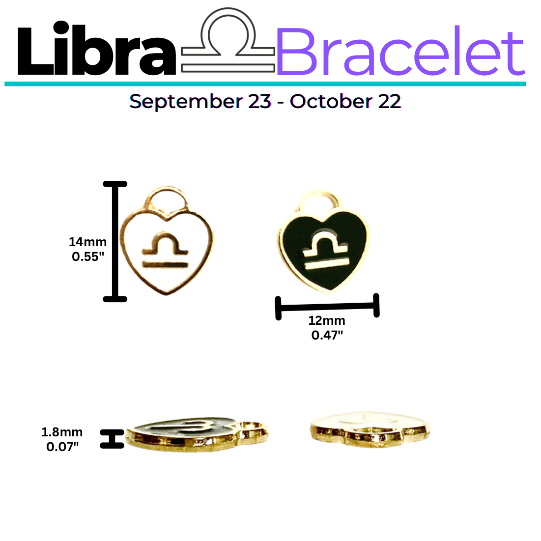Libra Zodiac Bracelet | Crystal Bracelet | Rock This Way Crystal Shop