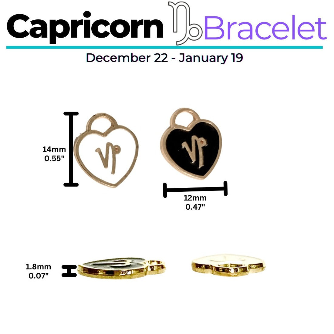 Capricorn Bracelet symbolizing ambition and resilience.