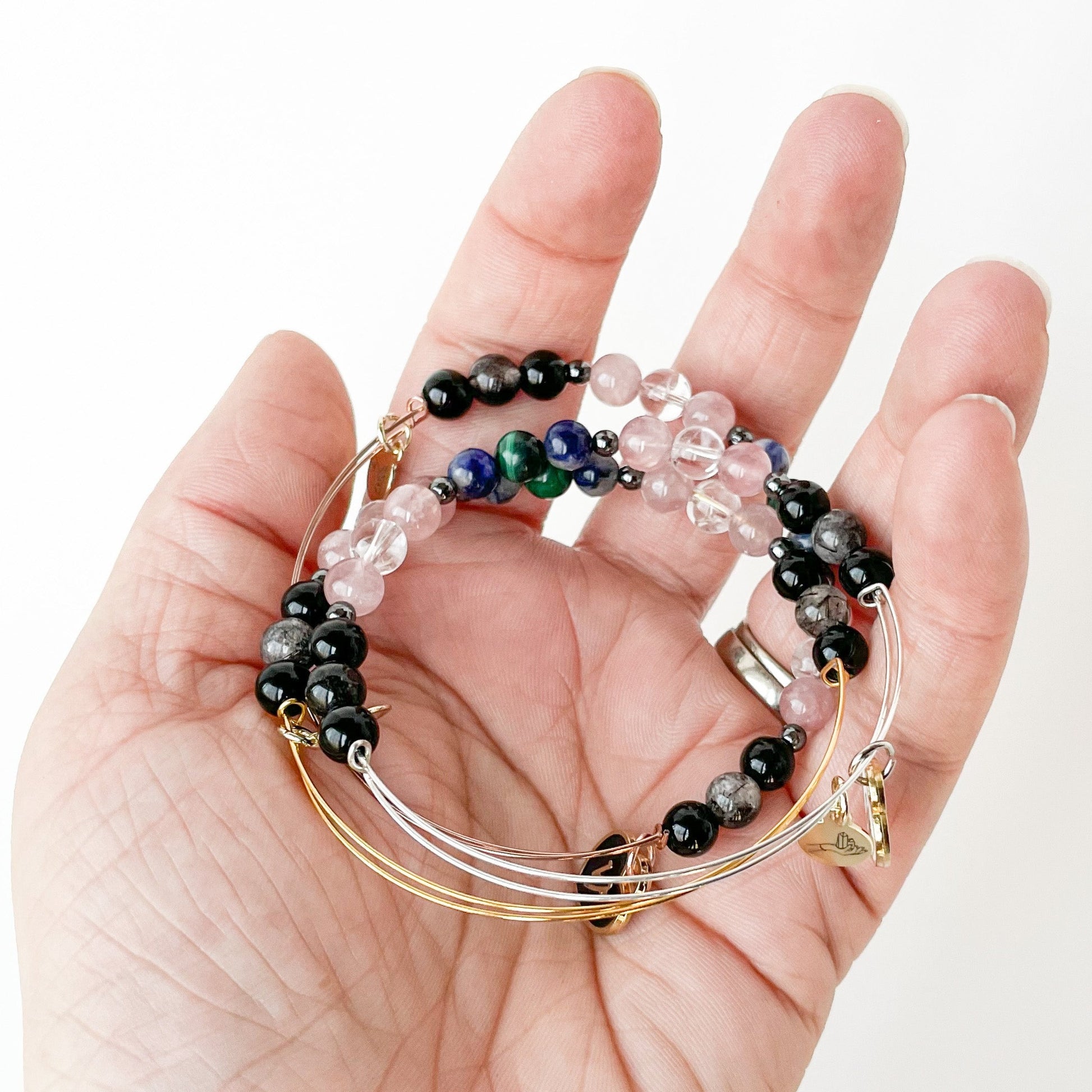 Capricorn Bracelet showcasing Sodalite and Hematite beads.