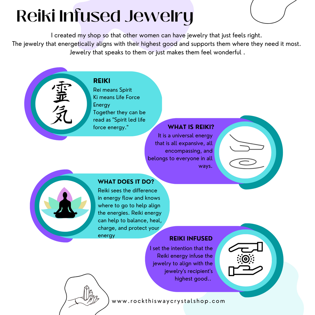 Reiki Infused Jewelry Infographic