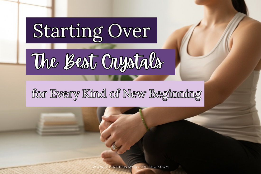 Starting Over: The Best Crystals for Every Kind of New Beginning | Woman sitting cross legged contemplating
