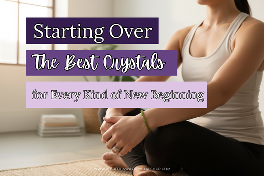 Starting Over: The Best Crystals for Every Kind of New Beginning | Woman sitting cross legged contemplating