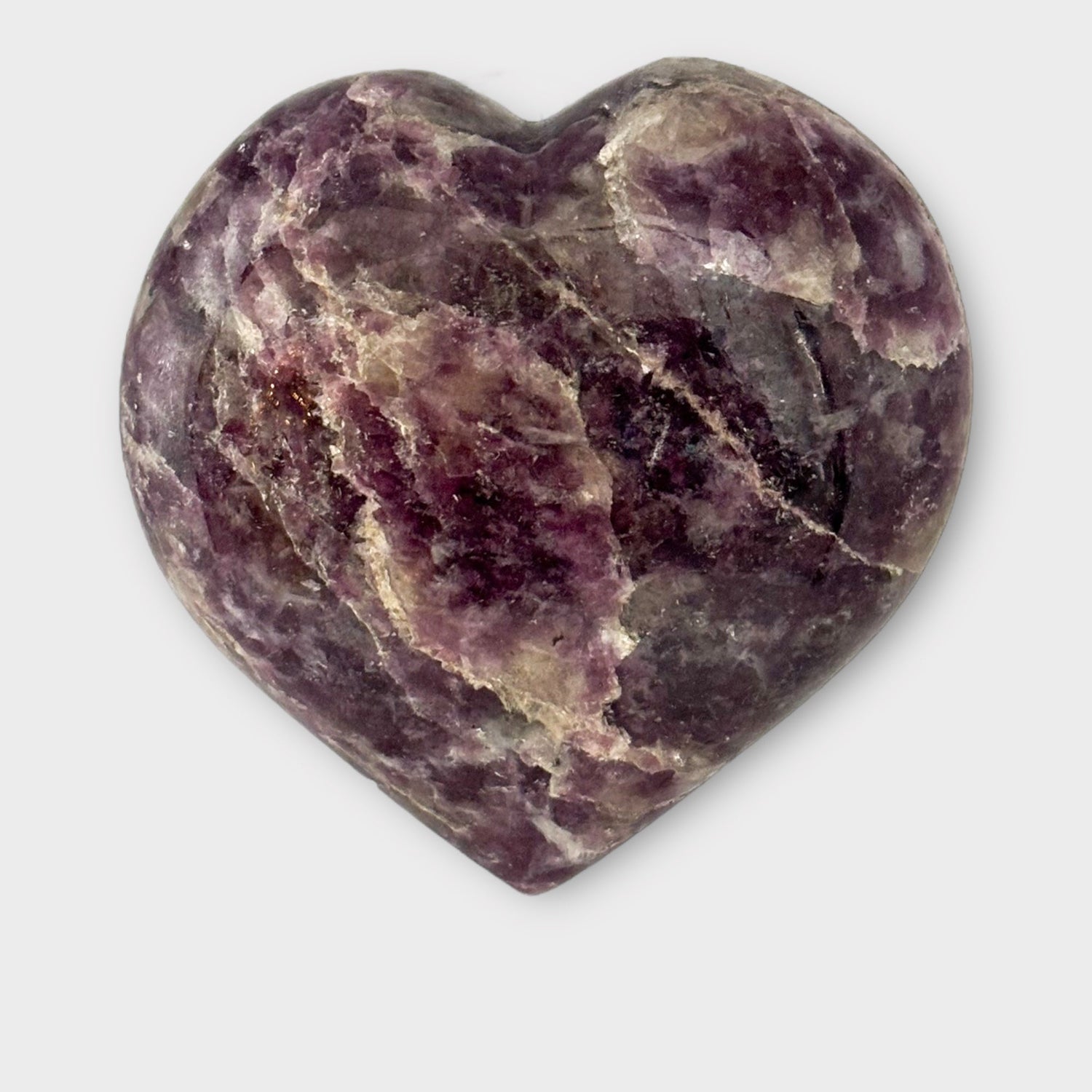 Purple Crystals | Lepidolite Heart | Rock This Way