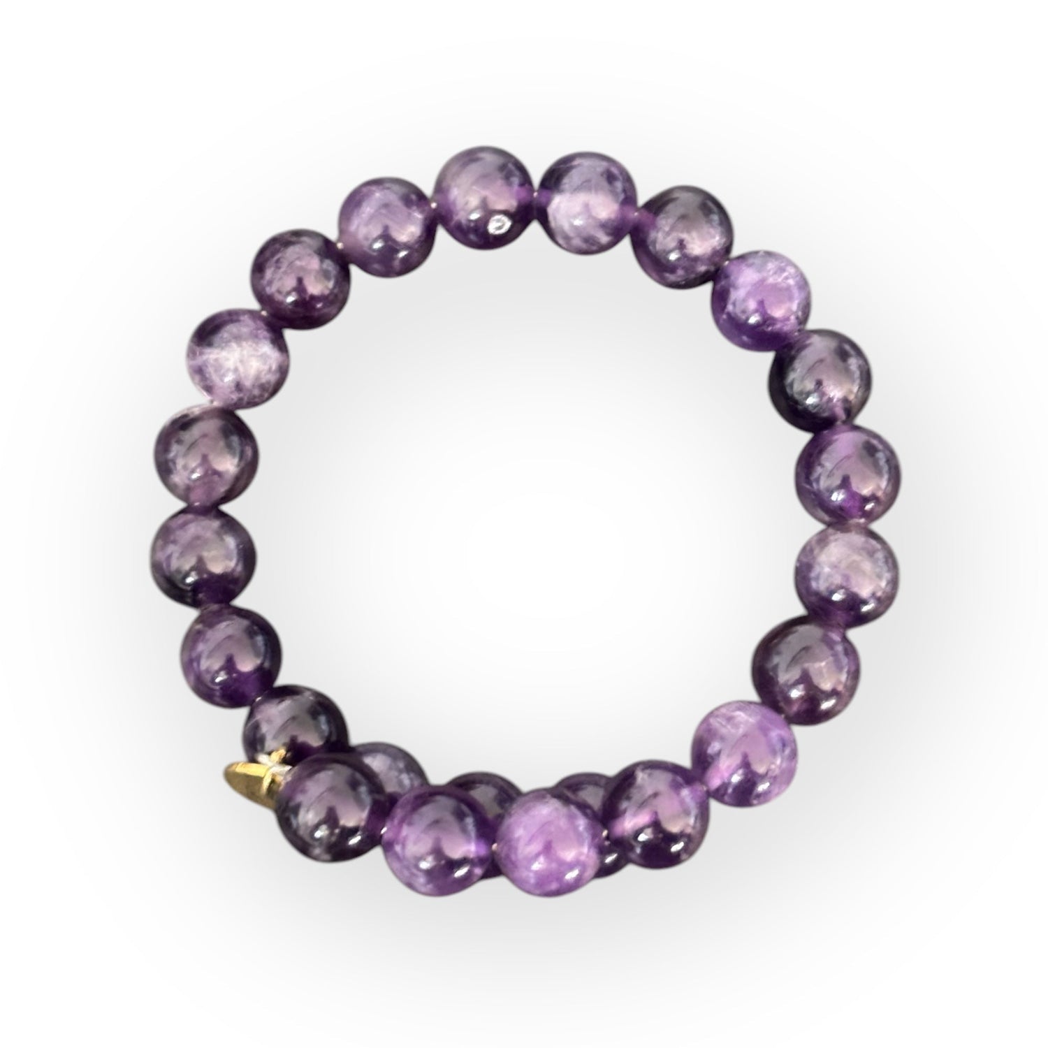 10mm Crystal Beaded Bracelets | Amethyst 10mm Crystal Bracelet | Rock This Way