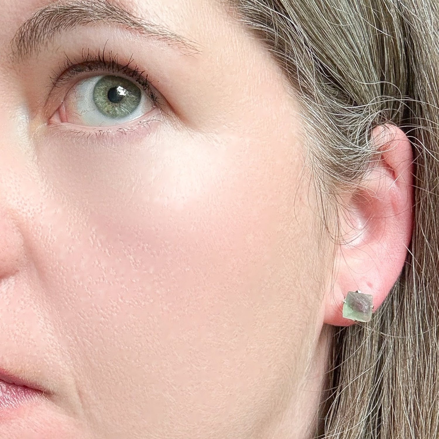 Fluorite Crystal Earrings | Handcrafted | Giftable | Rock This Way