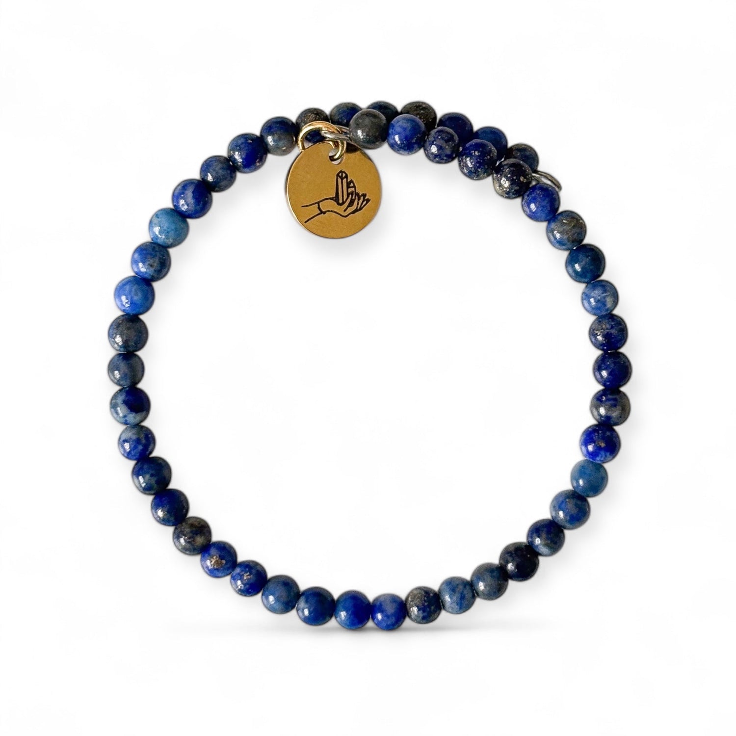 Lapis Lazuli Crystal Beaded Bracelet | Rock This Way Crystal