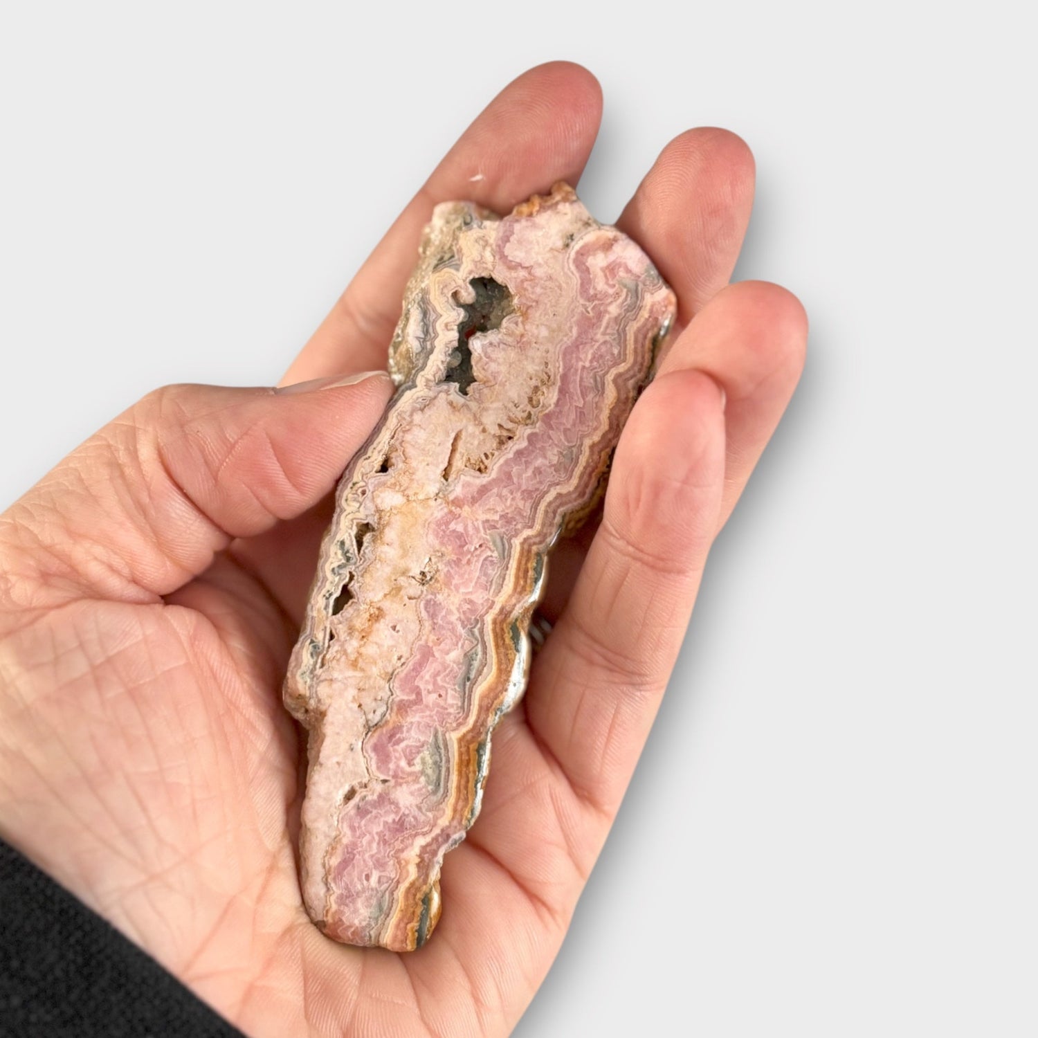 Rhodochrosite Crystals | Crystal in Hand | Rock This Way