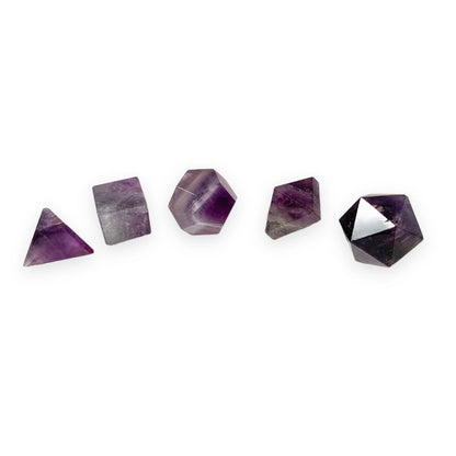 Amethyst Platonic Solids | Geometric Solids