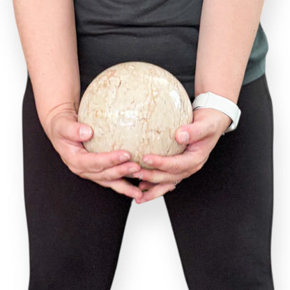 Beige Large Marble Sphere