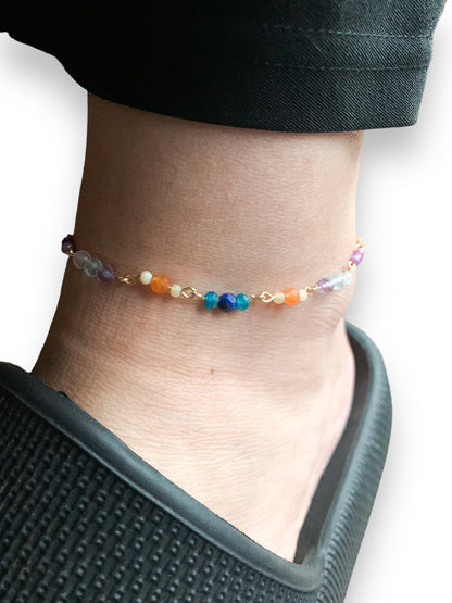 Joy Natural Crystal Bundle - Wrap Bracelet & Anklet