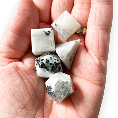 Moonstone Platonic Solids | Geometric Solids