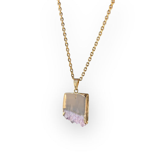 Amethyst Slice Necklace
