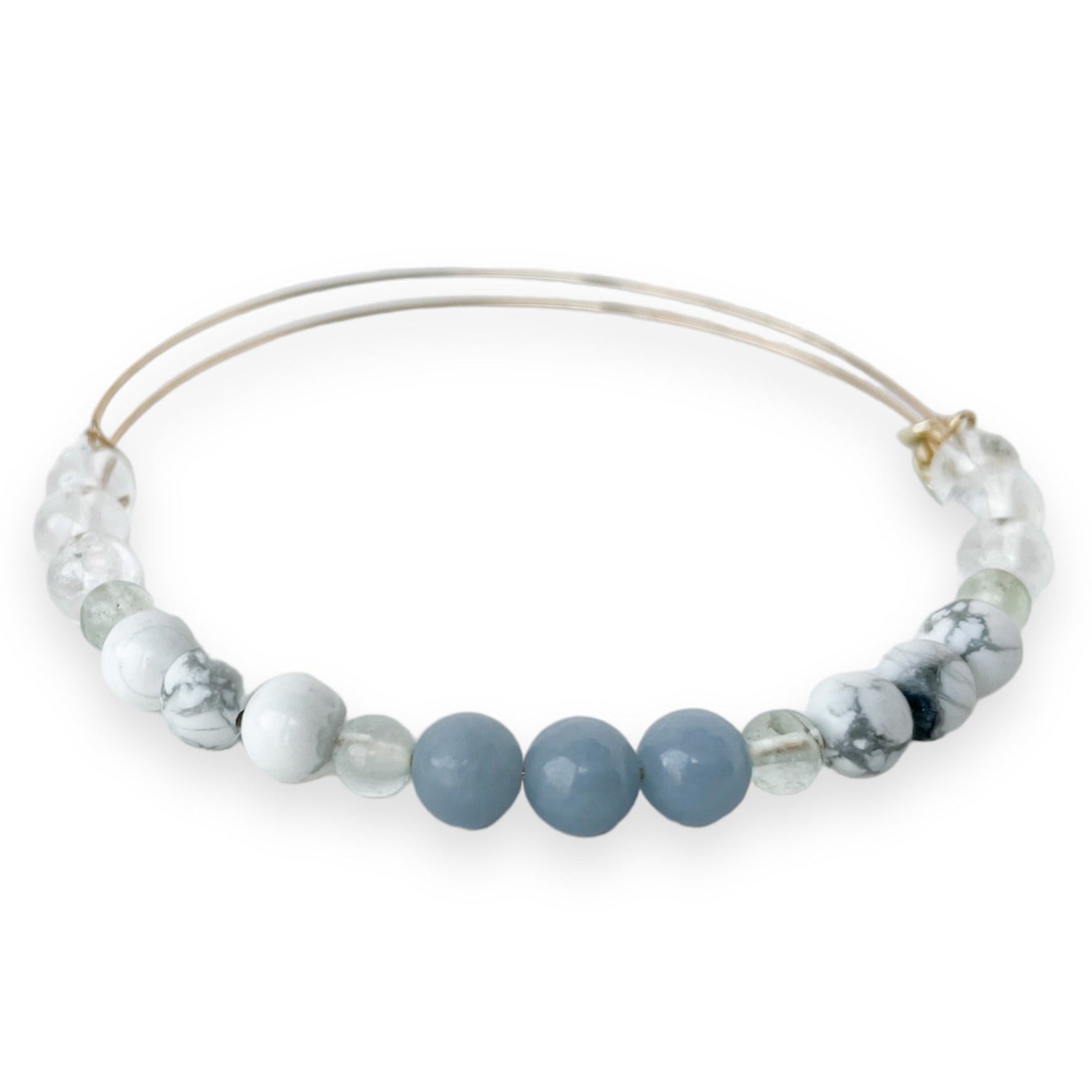 Angelite Crystal Bracelet | Expandable Bracelet