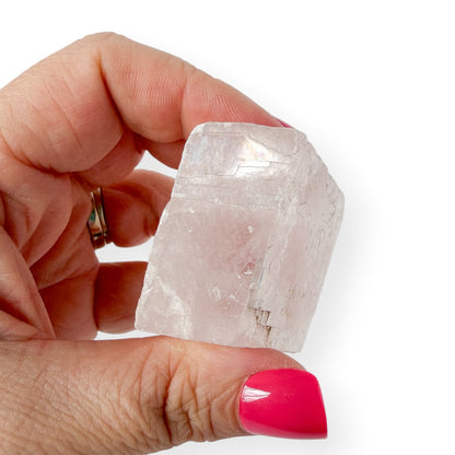 Optical Calcite | Icelandic Spar | Light Pink Tint