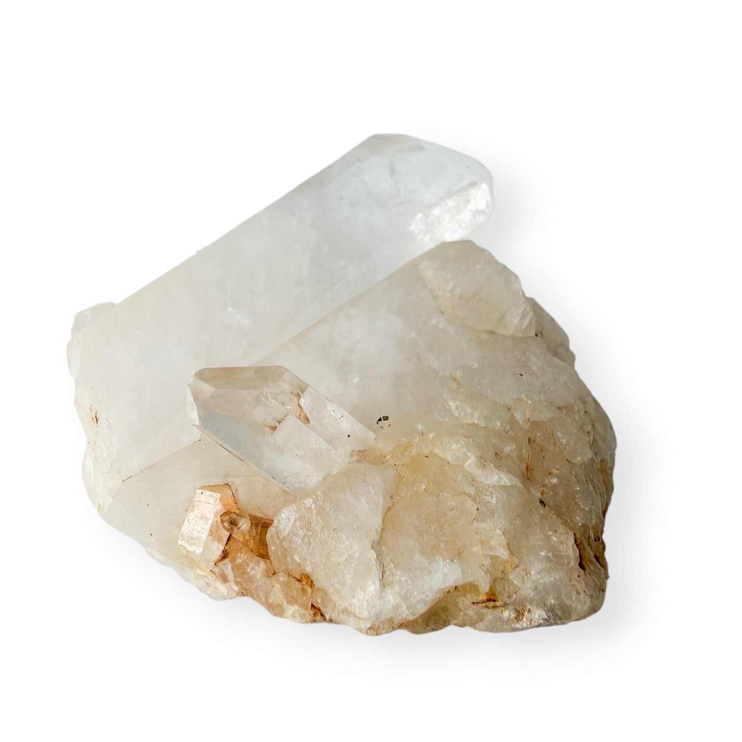 Clear Quartz cluster on base 
